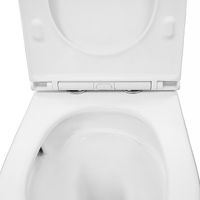 Унитаз-компакт Azario Verona 360х660х800, напольный, безободковый, система смыва "Торнадо", в комплекте с быстросъемным сиденьем микролифт арт-AZ-8301 — фото 5, Напольные унитазы