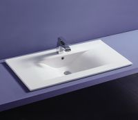 Умывальник CeramaLux YJ807-90 — фото 1, Раковины встраиваемые сверху