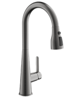 Смеситель для кухни с выдвижным изливом BELZ, оружейная сталь, арт-B74816-3 — фото 1, Смесители для кухни