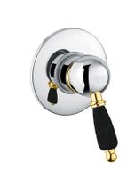 Смеситель для душа Fiore IMPERIAL BLACK , хром/золото арт-89CO5130 — фото 1, Смеситель для душа