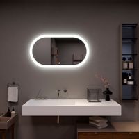 Товар: Зеркало с LED-подсветкой FLY (100*55) /AQUA DE MARCO Fly100/55 - фото 2 Зеркало с LED-подсветкой FLY (100*55) /AQUA DE MARCO Fly100/55 — фото 2, Зеркала в ванную комнату