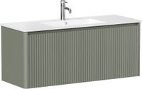 Тумба под раковину Allen Brau Gravity 120 1.370019.CGM олива матовый — фото 1, Тумбы под раковину