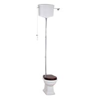 Товар: BELLA Комплект унитаз напольный выпуск в стену, бачок высокий с цепочкой хром, белый (БЕЗ КРЫШКИ) 30325 - фото 2 BELLA Комплект унитаз напольный выпуск в стену, бачок высокий с цепочкой хром, белый (БЕЗ КРЫШКИ) 30325 — фото 2, Напольные унитазы