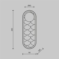 Настенный светильник (бра) Maytoni MOD473WL-L20BSK — фото 7, Бра