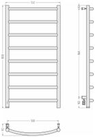 Товар: Полотенцесушитель электрический Сунержа Галант 4.0 1000х500 МЭМ левый Тёмный титан муар 15-0830-1050 - фото 3 Полотенцесушитель электрический Сунержа Галант 4.0 1000х500 МЭМ левый Тёмный титан муар 15-0830-1050 — фото 3, Электрические полотенцесушители