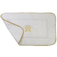 Товар: Коврик д/ванной комнаты 60х100 см., вышивка логотип MIGLIORE, белый, окантовка золото 31923 - фото 4 Коврик д/ванной комнаты 60х100 см., вышивка логотип MIGLIORE, белый, окантовка золото 31923 — фото 4, Коврики для ванной комнаты