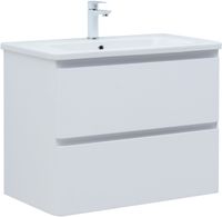 Товар: Тумба с раковиной Aquanet Эмбер 80 2 ящ. цв.белый матовый (раковина Luxury) 00332492 - фото 2 Тумба с раковиной Aquanet Эмбер 80 2 ящ. цв.белый матовый (раковина Luxury) 00332492 — фото 2, Тумбы с раковиной