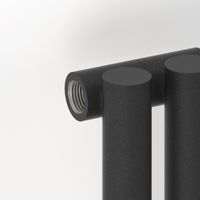 Отопительный радиатор Сунержа Эстет-1 1200х225 5 секций Тёмный титан муар 15-0301-1205 — фото 2, Радиаторы отопления