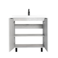 Тумба под раковину VIANT БЕРЛИН 80 напольная цемент арт-VBER80MDC-T2ST — фото 3, Тумбы под раковину