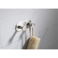 Вешалка-2 крючка Timo Saona 13014/13 никель — фото 1, Крючки для полотенец