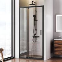 Товар: W90G-100-1P-BT Gem дверь душевая распашн 100x195,черный, стекло прозрачн - фото 4 W90G-100-1P-BT Gem дверь душевая распашн 100x195,черный, стекло прозрачн — фото 4, Распашные душевые двери