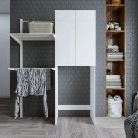 Товар: Шкаф над стиральной машинкой Бриклаер Хелена 64 см, белый 4627125416385 - фото 4 Шкаф над стиральной машинкой Бриклаер Хелена 64 см, белый 4627125416385 — фото 4, Шкафы для ванной