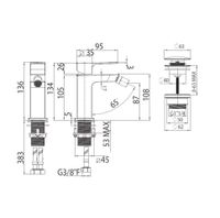 Товар: Смеситель для биде Bossini Gillo Z00705.030 с донным клапаном хром - фото 1 Смеситель для биде Bossini Gillo Z00705.030 с донным клапаном хром — фото 1, Смесители для биде