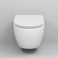 Унитаз подвесной Grossman GR-4457MSQ (520х360х320) безободковый,смыв торнадо,белый матовый с тонкой крышкой,микролифт,1 место — фото 5, Подвесные унитазы