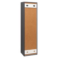 Шкаф-пенал подвесной MONACO 35 /белый софт/универсальный/ AQUA DE MARCO 3035WFMON — фото 5, Шкафы для ванной