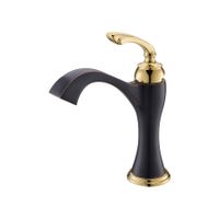 Товар: Смеситель для раковины Timo Unari черный антик-золото арт-7501/04F - фото 1 Смеситель для раковины Timo Unari черный антик-золото арт-7501/04F — фото 1, Смесители для раковины