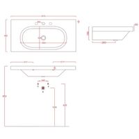 Раковина Artceram Blend подвесная с одним отверстием цвет белый/черный арт-BLL005 01 50 — фото 2, Раковины подвесные