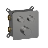 Товар: Смеситель с термостатом встраиваемый на 2 потребителя комплект с монтажной частью AQM8811GM - фото 1 Смеситель с термостатом встраиваемый на 2 потребителя комплект с монтажной частью AQM8811GM — фото 1, Смесители