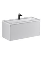 Тумба под раковину VELVEX Klaufs 1000-0-1 (Марио) навесная (белый) tp.KLA.MAR.100.1Y белый — фото 1, Тумбы под раковину