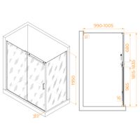 Душевой уголок RGW TO-44 (TO-14 + Z-050-2) 1800x1000 02074480-11 — фото 1, Душевые уголки