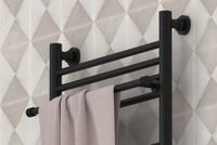 Полка прямая Полка Сунержа прямая / L 370 Матовый чёрный арт-31-2012-0370 — фото 1, Полки для полотенец