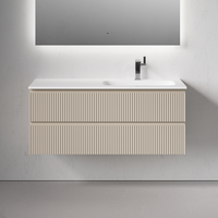 Тумба подвесная SANCOS Snob R правая 1195х445х500, c двумя ящиками оснащенными доводчиками, Beige Soft, арт. арт-SNR120RCE — фото 1, Тумбы под раковину