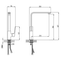 Смеситель для кухонной мойки Azario EDDIE керамический картридж, хром арт-AZ-VBH568080C — фото 1, Смесители для кухни