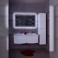 Комплект мебели для ванной Бриклаер ВЕГА 125, белый — фото 5, Комплекты мебели для ванной