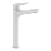 Смеситель для раковины высокий Esko KZ25W, белый — фото 1, Смесители для раковины