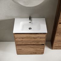 Тумба под раковину SANCOS Libra Floor напольная, 690х450х840, c двумя ящиками оснащенными доводчиками, дуб чарльстон, арт. арт-LB70FECH — фото 5, Тумбы под раковину