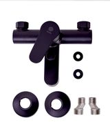 OneLife смеситель для ванны/душа однорычажный полимерный, черный арт-P07-100b — фото 5, Смеситель для ванны