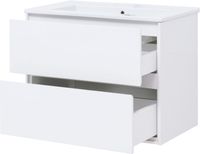 Тумба под раковину Aquanet Милан 85 белый глянец арт-00339967 — фото 3, Тумбы под раковину