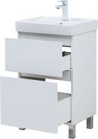 Тумба под раковину Aquanet Вега 50 напольная, белый глянец арт-00344120 — фото 7, Тумбы под раковину