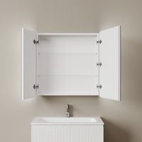 Товар: Зеркальный шкаф для ванной комнаты SANCOS Diva 800х149х800, с подсветкой, арт. арт-DIV800 - фото 6 Зеркальный шкаф для ванной комнаты SANCOS Diva 800х149х800, с подсветкой, арт. арт-DIV800 — фото 6, Зеркальные шкафы в ванную