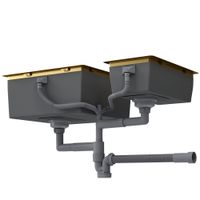 Товар: Кухонная мойка Reflexion Iseo RX2250GD брашированное золото - фото 77 Кухонная мойка Reflexion Iseo RX2250GD брашированное золото — фото 77, Кухонные мойки