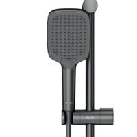 Товар: F018F022 Func душ.комплект: ручн.душ 103x257мм, 3 функции, штанга 700 мм, шланг 1750, черн. - фото 5 F018F022 Func душ.комплект: ручн.душ 103x257мм, 3 функции, штанга 700 мм, шланг 1750, черн. — фото 5, Душевые гарнитуры