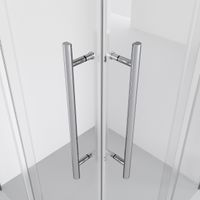 Товар: Душевое ограждение Niagara Nova NG-6629-34 (90х90х195) квадрат,хром,двери раздвижные,стекло прозрачное,1 место - фото 7 Душевое ограждение Niagara Nova NG-6629-34 (90х90х195) квадрат,хром,двери раздвижные,стекло прозрачное,1 место — фото 7, Квадратные душевые уголки