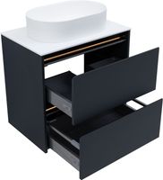 Тумба под раковину Allen Brau Activity 70 1.34003.AM антрацит матовый/черный браш — фото 9, Тумбы под раковину