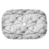 Раковина-чаша Azario 610x410x145 накладная, овальная, темный мрамор арт-AZ-2143-P-M805 — фото 1, Раковины накладные