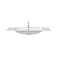 Раковина VCB-2VP1000W из искусственного камня, цвет белый VCB-2VP100W — фото 1, Раковины встраиваемые сверху