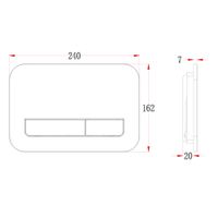 Товар: Кнопка смыва Veconi FLUSH V12, FLV12-G, 240х162х7, пластик, золото брашинг - фото 2 Кнопка смыва Veconi FLUSH V12, FLV12-G, 240х162х7, пластик, золото брашинг — фото 2, Кнопки смыва