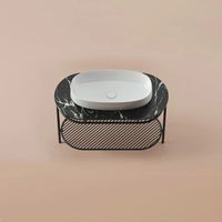 Полка сетчатая Artceram Flair 4.0 для металлической консоли цвет черный матовый TFA013 17 — фото 1, Полки