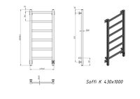Товар: Полотенцесушитель электрический Grota Soffi K 430х1000 белый Soffi K 430х1000 RAL9016 EL - фото 4 Полотенцесушитель электрический Grota Soffi K 430х1000 белый Soffi K 430х1000 RAL9016 EL — фото 4, Электрические полотенцесушители