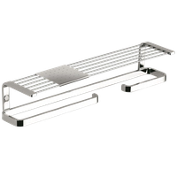Товар: Полочка COLOMBO DESIGN TIME W4276D с бумагодержателем с полотенцедержателем с металлической полочкой цвет хром - фото 3 Полочка COLOMBO DESIGN TIME W4276D с бумагодержателем с полотенцедержателем с металлической полочкой цвет хром — фото 3, Полки
