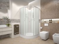 Душевая кабина ERLIT 35 серия ER3509PE-C3-RU матовое стекло арт-ER3509PE-C3-RUS — фото 3, Душевые кабины