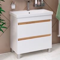 Тумба напольная с умывальником SYDNEY 80 /2ящ/ AQUA DE MARCO 5080WCSYD/1 — фото 1, Тумбы с раковиной