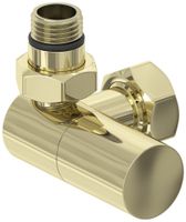 Вентиль Вентиль Сунержа 3D левый цилиндр (G 1/2" НР х G 3/4" НГ) Шампань арт-020-1402-1234 — фото 3, Комплектующие для полотенцесушителей