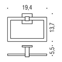 Полотенцедержатель COLOMBO DESIGN BASICQ B3731.NM кольцо цвет черный матовый — фото 1, Полотенцедержатели