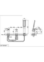 Смеситель на борт ванны D&K Rhein , хром арт-DA1394941 — фото 4, Смесители на борт ванны