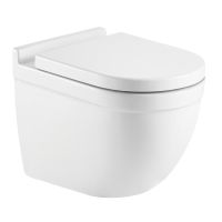 Сет AZARIO инсталляция с панелью смыва + унитаз Fora с сиденьем микролифт+ клавиша 0010, хром матовый арт-AZ-8010-1000+AZ-8200-0010+AZ-0017 E-R — фото 2, Комплекты унитаз + инсталляция